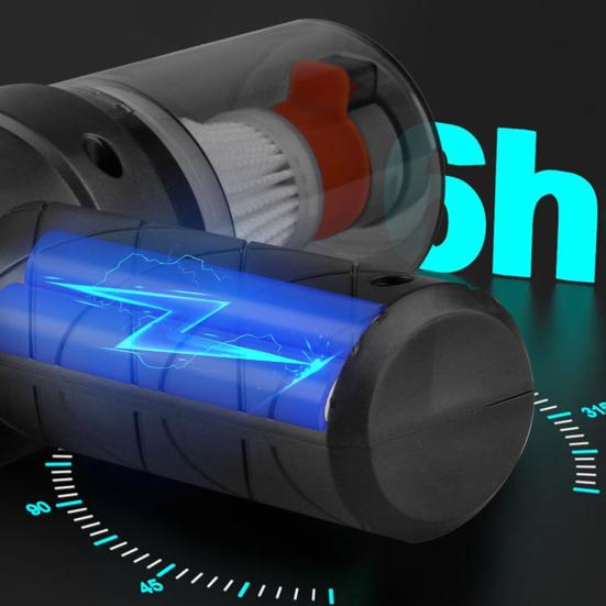 Powerful Hand-held Cordless Vacuum Cleaner 5500pa Strong Suction Low Noise Rechargeable Portable Vacuum Cleaner