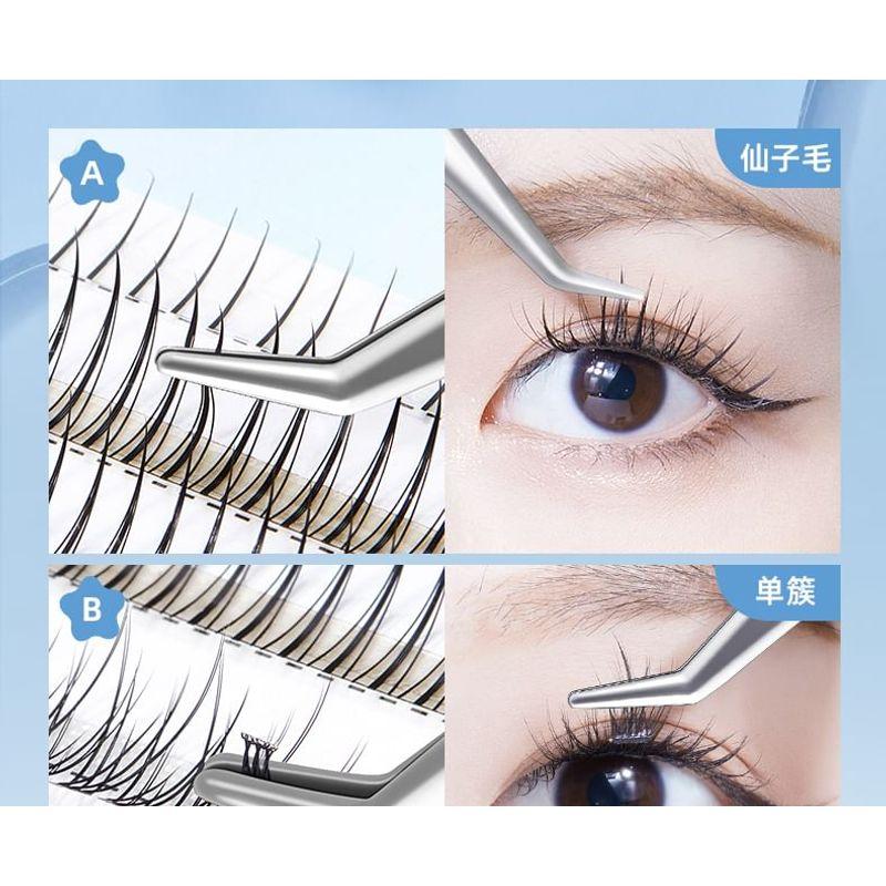 Puremantis - Stainless Steel False Eyelashes Tweezers