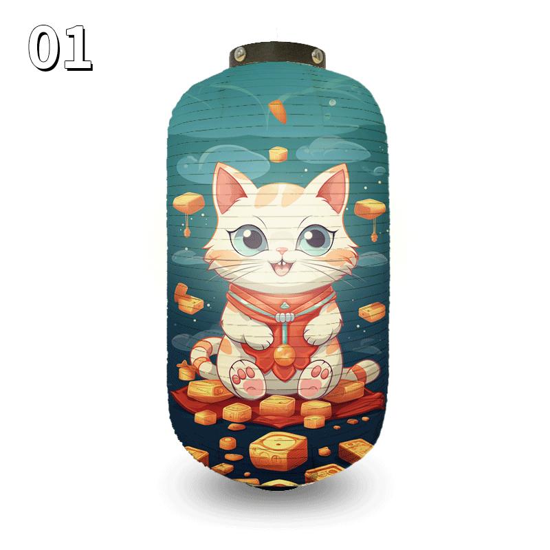 Japanese Traditional Cloth Lantern Ukiyoe Hanging Lanterns Restaurant Izakaya Sushi Cuisine Shop Decoration Advertising Sign