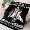 Crusade Cross Templar Knight 3D Printed Flannel Blanket for Bed Bedroom Sofa Picnic Throw Blanket for Cover Outdoor Leisure Nap