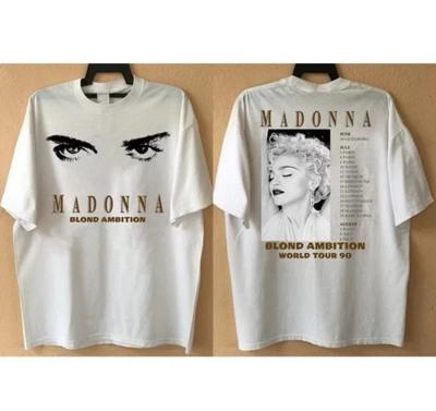 Madonna World Tour T-Shirt Madonna Tour 1990 T-Shirt 2 Sided