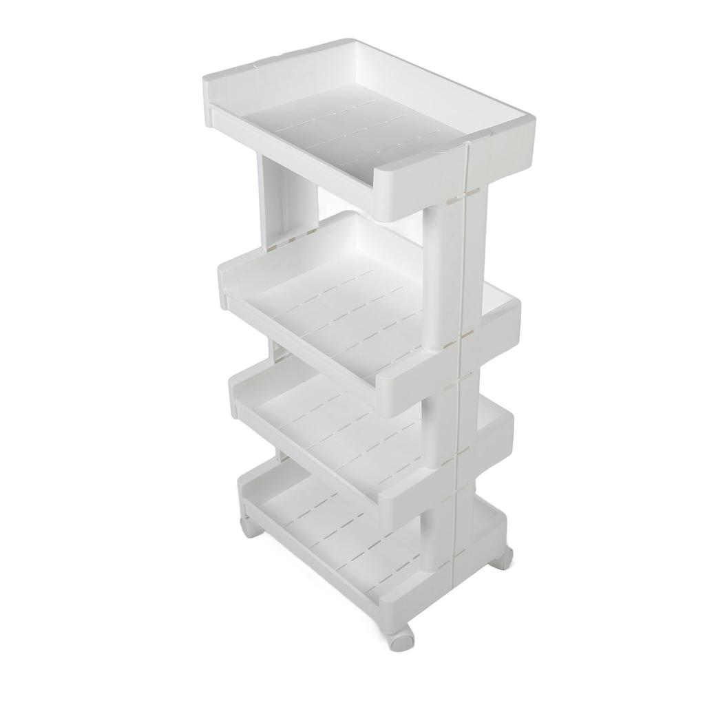 Cărucior de salon cu roți, 4 straturi, economisește spațiu, gol, multifuncțional, pentru stilistul de păr