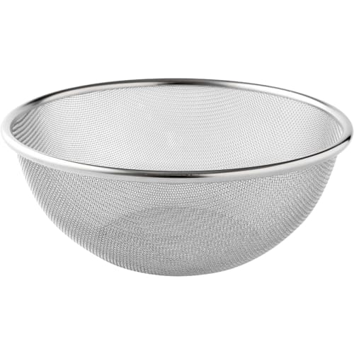 Ernest [Made In Japan] Stainless Steel Colander, 21cm, 16-mesh Design, Won't Trap Even Small Grains of Rice, Easy To Clean (wireless), Dent-resistant