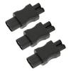 3Pcs IEC320 C8 to IEC320 C5 Power Adapter IEC320 Male C8 to Female C5 Power Socket Adapter for PDU Chassis UPS Socket