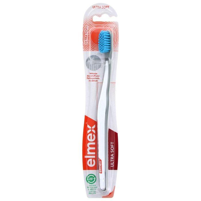 Brosse À Dents - Elmex - Ultra Soft - Hypoallergénique - Douce Pour L'émail - Élimine La Plaque Dentaire
