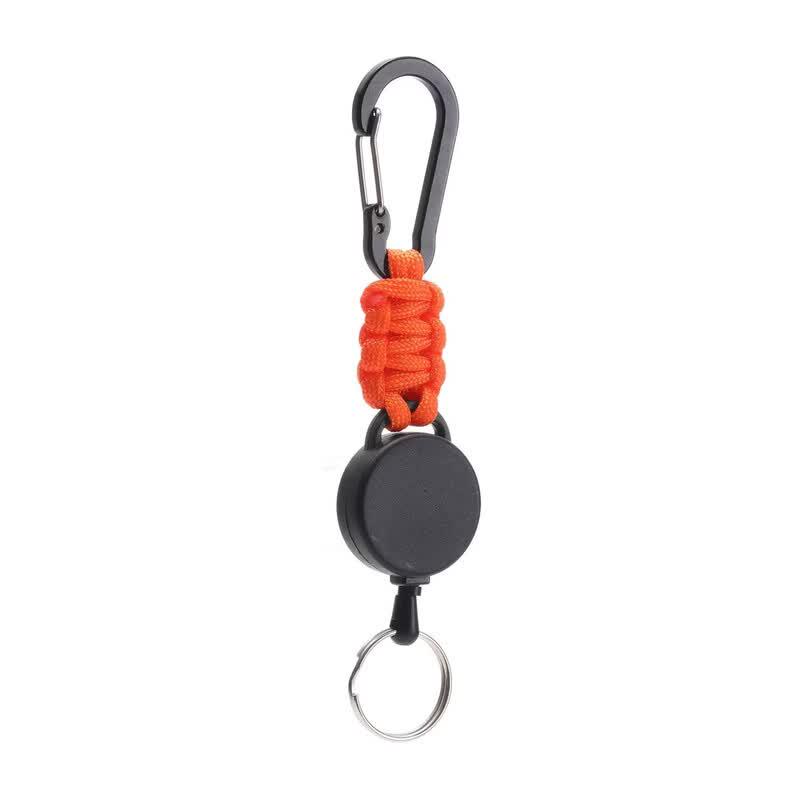 Tolex Outdoor Ret retractable Paracord Keychain оранжевый