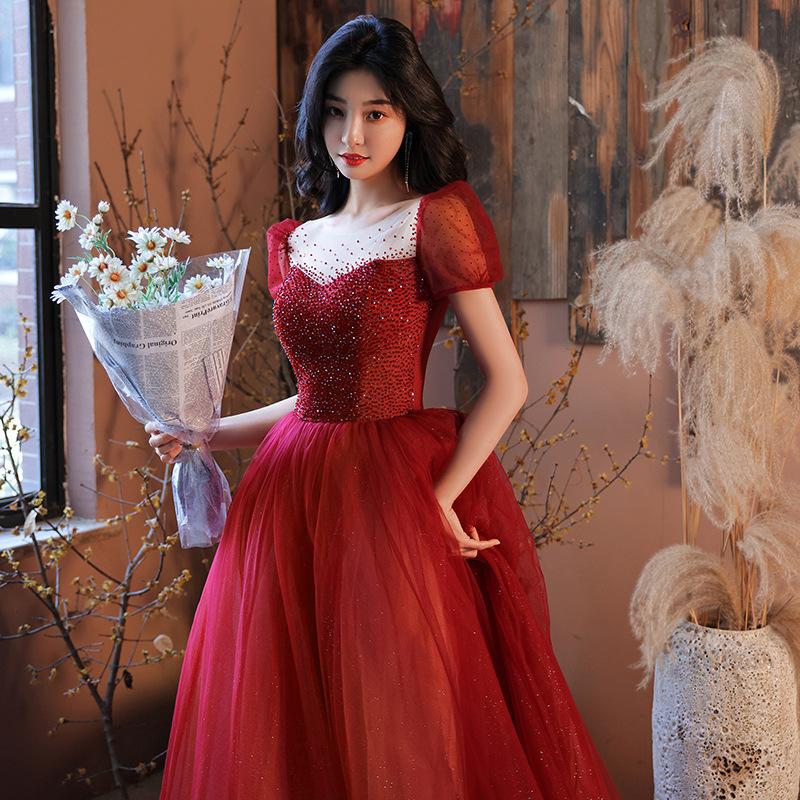 Toast clothes bride 1011 new wedding engagement dress temperament dignified evening dress banquet can be worn at ordinary times in summer