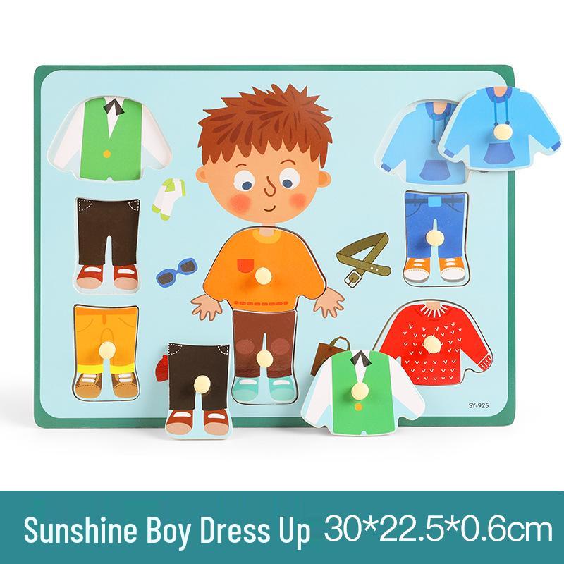 Wooden Alphanumeric Puzzle Board for Kids – Educational, Cognitive Matching & Hand Grab Toy