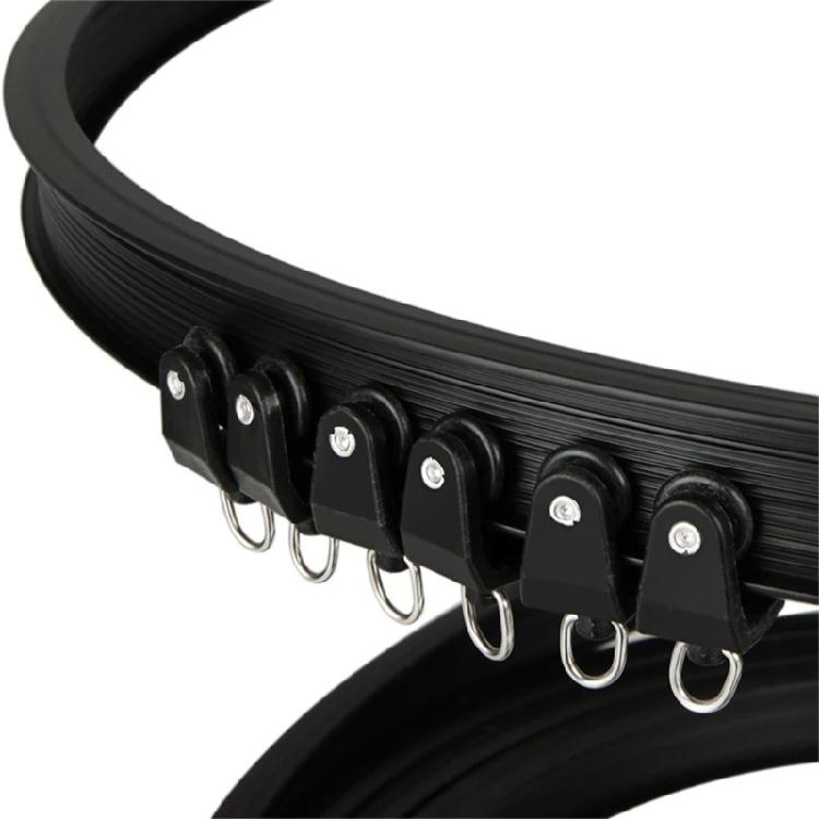 5 Meter Curtain Track with Fittings for Flexible Window Dressings and Space Division Ceiling Rails with Rollers Brackets