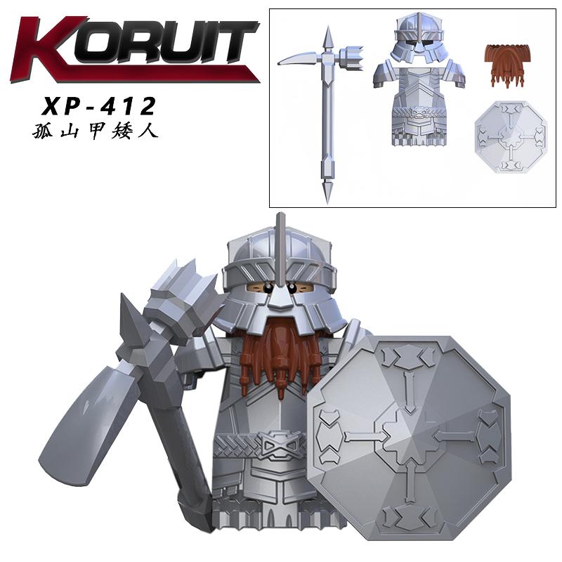 1 STÜCK LOTR Elfen Soldat Orks Armee Figuren Rüstung Wache Krieger Bogenschütze Mittelalterliche Ritter Bausteine Steine Spielzeug für Kinder Geschenke