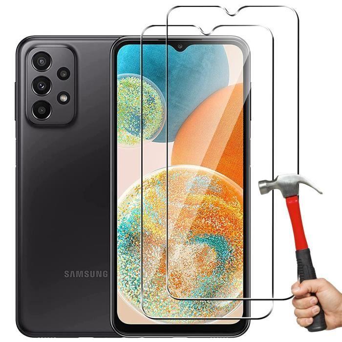 Film de protection en verre trempé - Samsung - Galaxy A23 5G - Lot de 2 - Résistance 9H - Installation facile