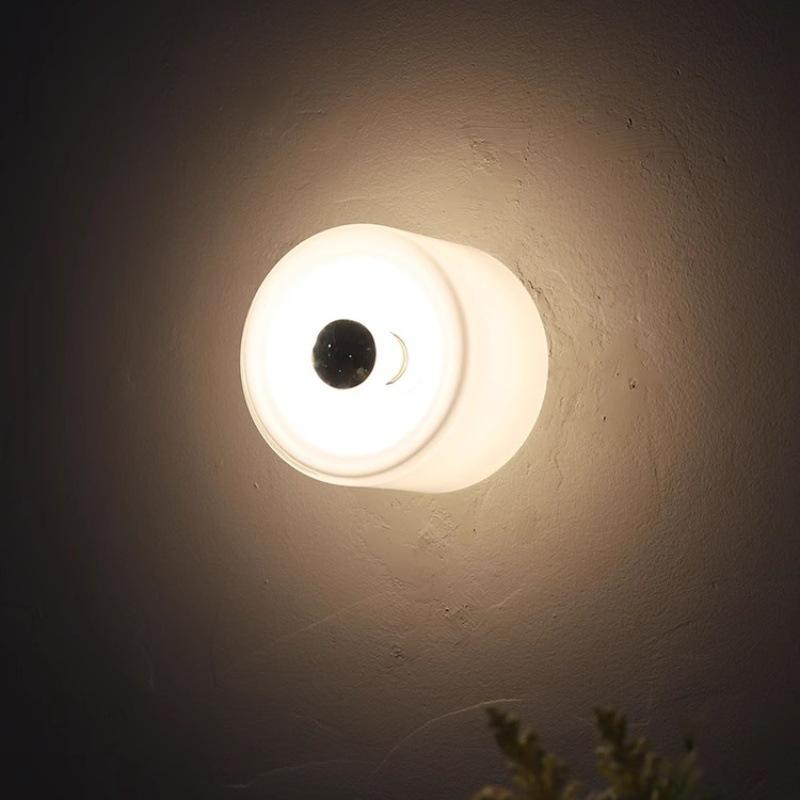 Bauhaus Modern Simple Glass Wall Lamp Future Style Nordic Bedroom Board Living Room Decoration Wall Lights LED Atmosphere Luster