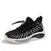 Children's New Spring and Autumn Girls Net Surface Breathable Flying Woven Shoes Boys Non-slip Soft Sole Sports Shoes Tide