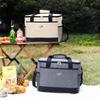 Large Capacity Insulated Picnic Bag - Portable, Square Design, Crossbody & Handheld for Outdoor Camping and Lunch