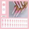 Artificial Nails European and American Pearl Gradient Manicure Ballet Nails Wearable Nails Nail Pieces Removable