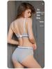 Women's Pure Cotton Sports Wrap Top - Sexy, Wire-Free Bra with Beautiful Back - Comfortable & Breathable