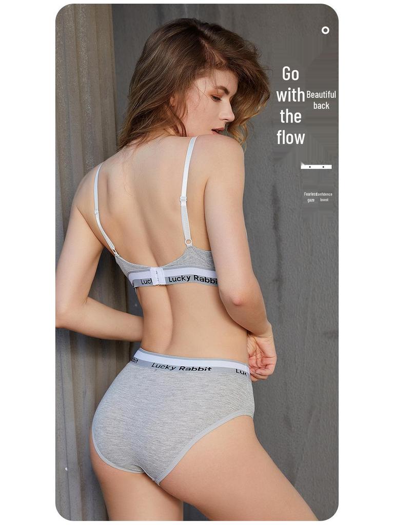 Women's Pure Cotton Sports Wrap Top - Sexy, Wire-Free Bra with Beautiful Back - Comfortable & Breathable