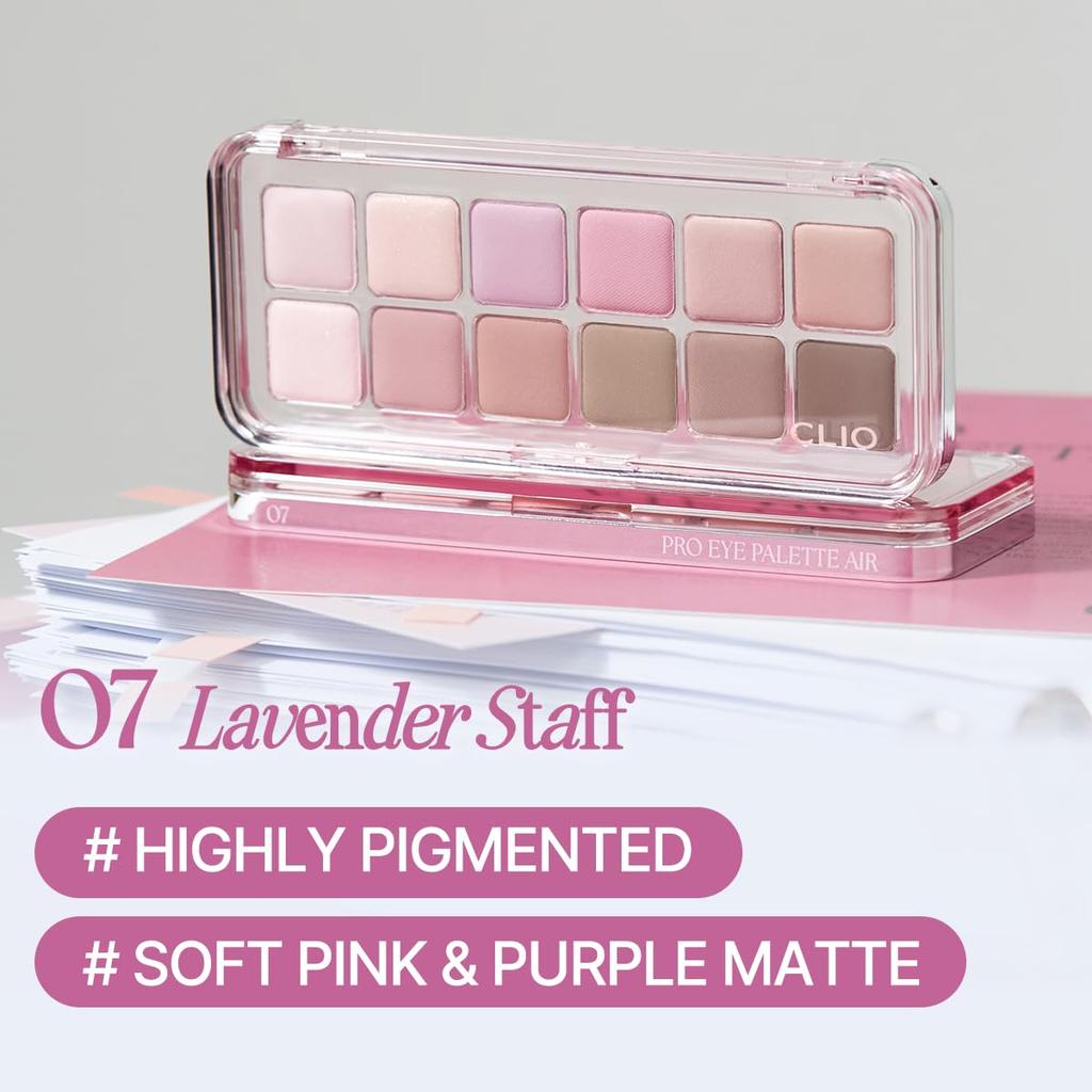 Paleta cieni do powiek CLIO PRO AIR [Oficjalna] (#07 (PERSONEL LAWENDOWY))