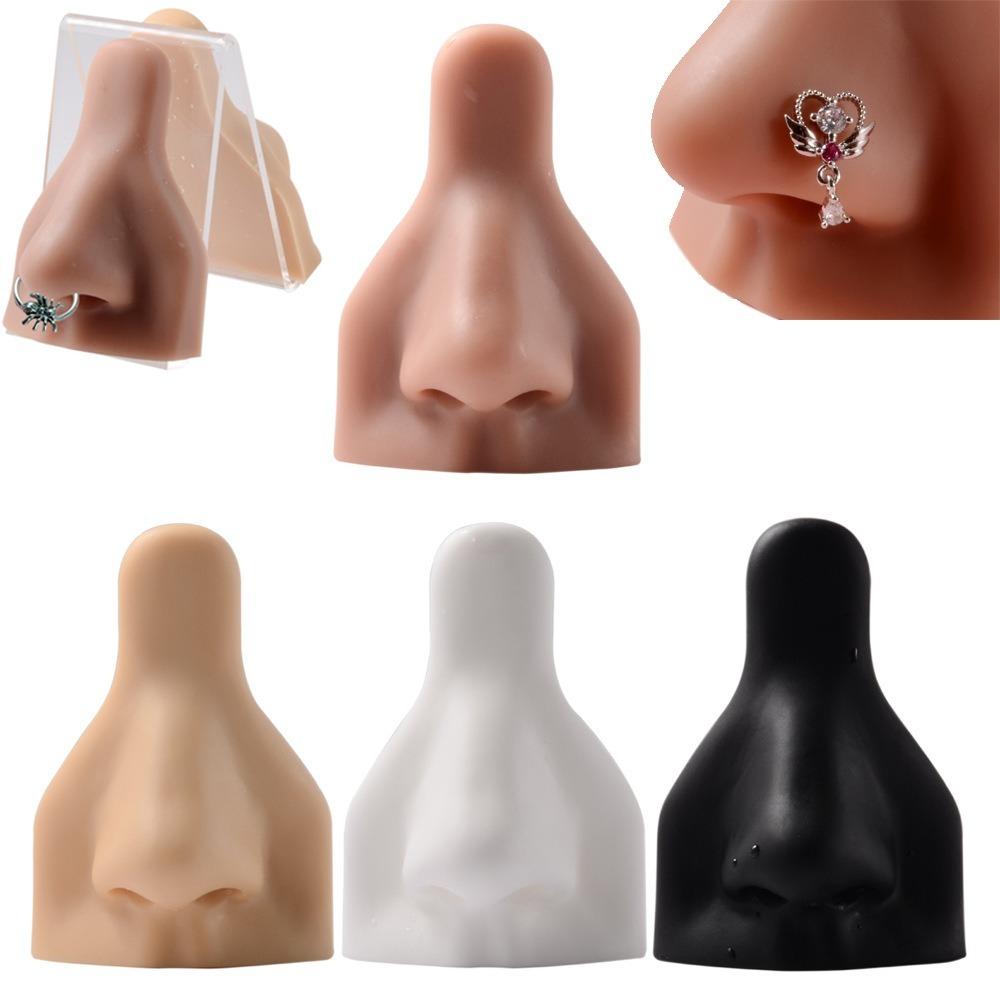 Piercing Tool Silicone Nose Model Lightweight Nose Stud Display Stand Crafts DIY