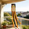Weather Resistant Garden Streamer Day of The Dead Windsocks, Dia De Los Muertos Hanging Flag, Floral Party Supplies Skull Wind Socks with Flowing
