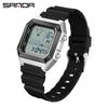SANDA 6307 Sports Alarm Electronic Watch Digital Watches for Man Women Boys Outdoor Multifunction Luminous Chronograph Clock
