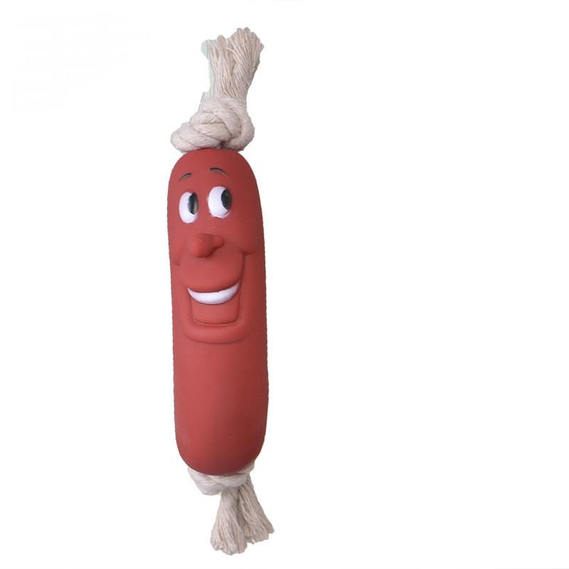 Funny Dog Sausage Toy For Chewing And Cleaning Teeth