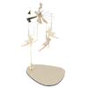 Candle Holder Round Triangle Tray Romantic European Style Stainless Steel Rotating Aromatherapy Wind Chime Candle Holder