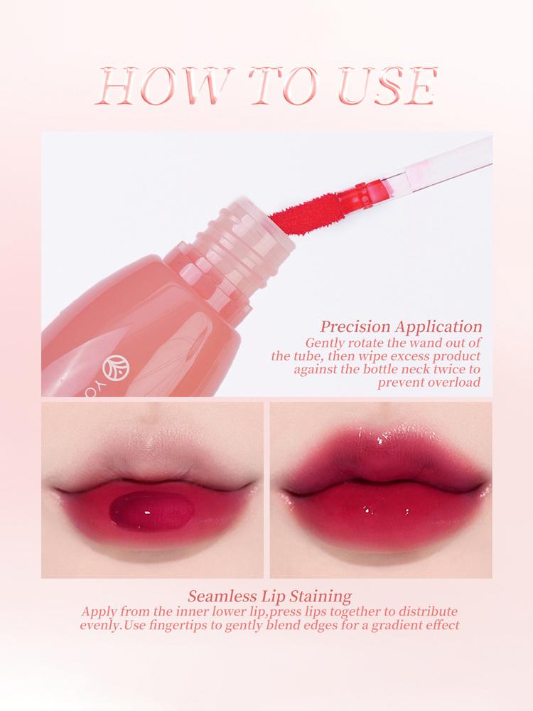 Mirror Water Lip Gloss Punk Cherry Red Lip Glaze Moisturizing Liquid Lipstick Clear Makeup Sexy Lip Tint Women Cosmetics
