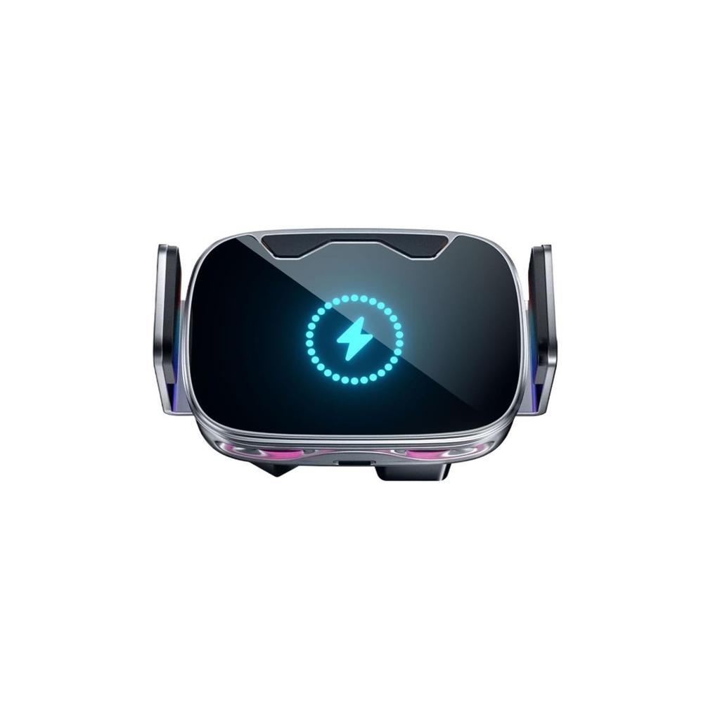 Car Phone Holder With Wireless Charging And Navigation Support, Auto Accessories, Built-in And Lock Function
