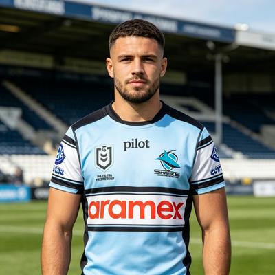 2026 Sommar Ny Cronulla-Sutherland Sharks NRL Hemma Tröja Familj Matchande Y2K T-shirt Lämplig för Vardags- och Träningskläder