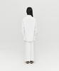 Hoite Refined Straight Twill Skirt (Off White)