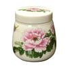Yousheng Ceramic Tea Caddy with Lid Portable Storage Jar for Loose Leaf Tea Honey Spices Even Cooking Egg Cup Airtight Container for Kitchen