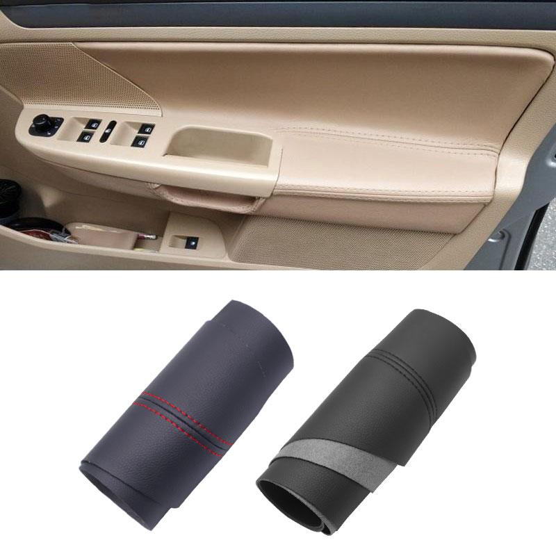 

RHD для VW Jetta 2005 2006 2007 2008 2009 2010/Golf 5 микрофибра кожаная внутренняя ручка двери автомобиля подлокотник панель крышка