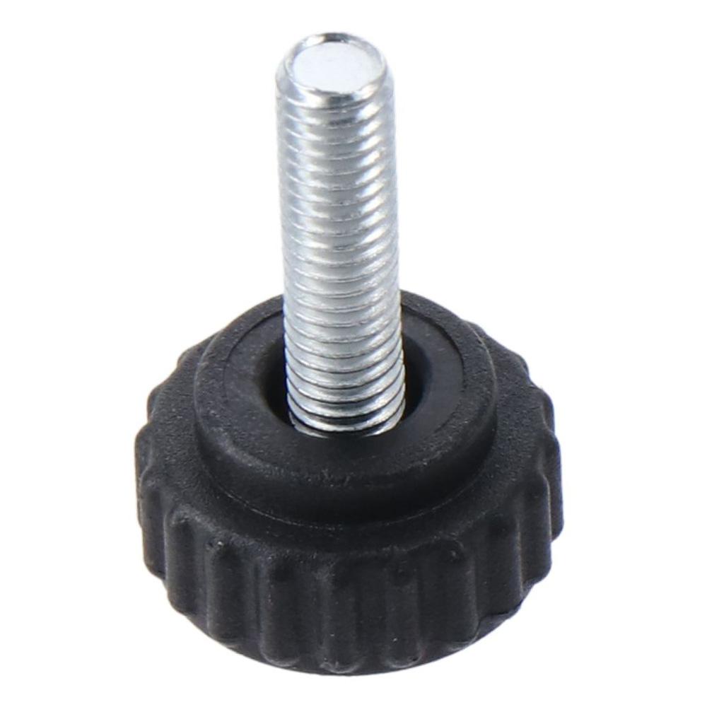 Heavy Duty M6 x 20mm Hand Bolt Knobs Plastic Black Clamping Knobs Metric Round Head Knurled Knobs for Quick Remove