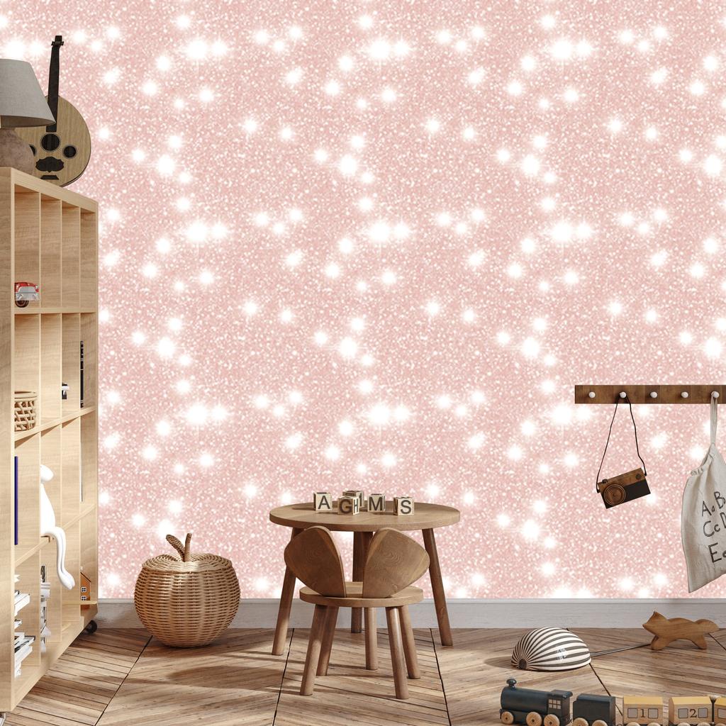 Coral glitter wallpaper, coral background for living room and bedroom 50x1000