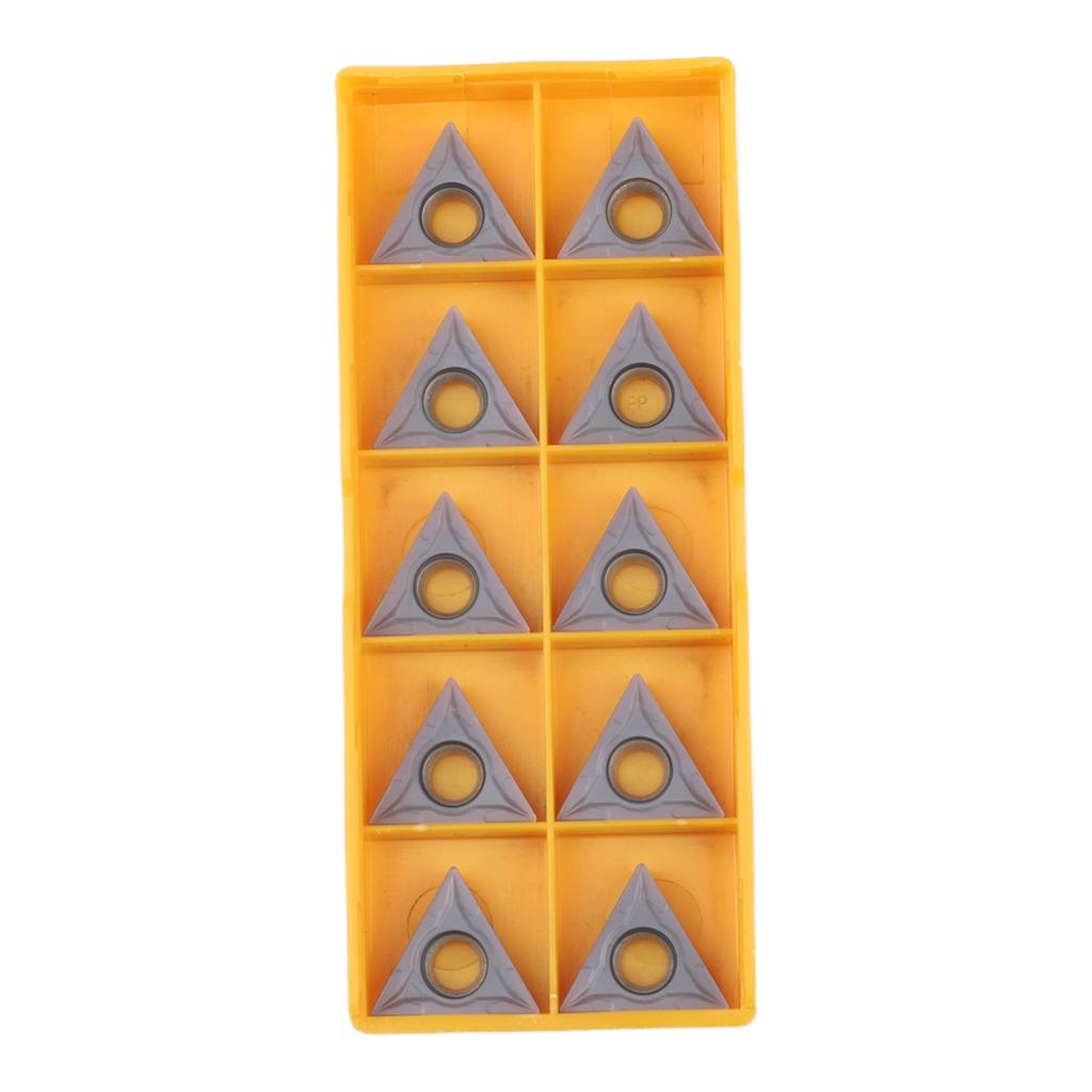 TCMT16T304 Inserts 10 Pack Carbide Inserts for Lathe Turning Tool Suitable for Various Processing Environments