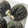 4 Stück Samt Weihnachtskugel Ornamente Baum DIY Heimdeko Weihnachtsdekorationen
