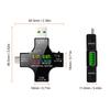 2 In 1 Type C USB Tester with IPS LCD Color Screen USB Voltmeter Ammeter Current Voltage Tester Mini Digital Multimeter with OTG