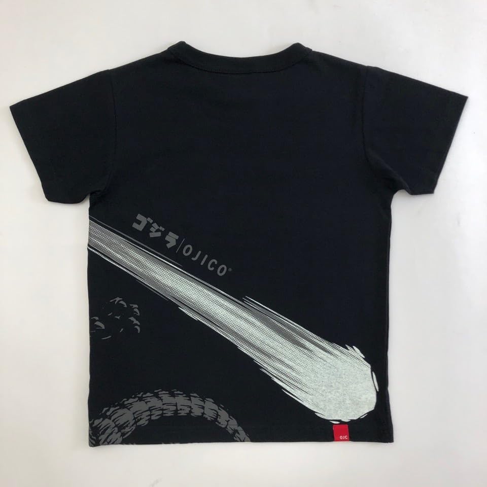 Made in Japan Godzilla Short Sleeve OJICO Radiant Heat Ray 8A Unisex Kids Women Men Black T-Shirt Glow-in-the-Dark T-Shirt [Official]