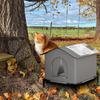 Stray Cat Houses with Mat Waterproof Winter Warm Shelter Foldable Pet Cave Nest Sleeping Beds for Outdoor Cats Small Dog Puppies