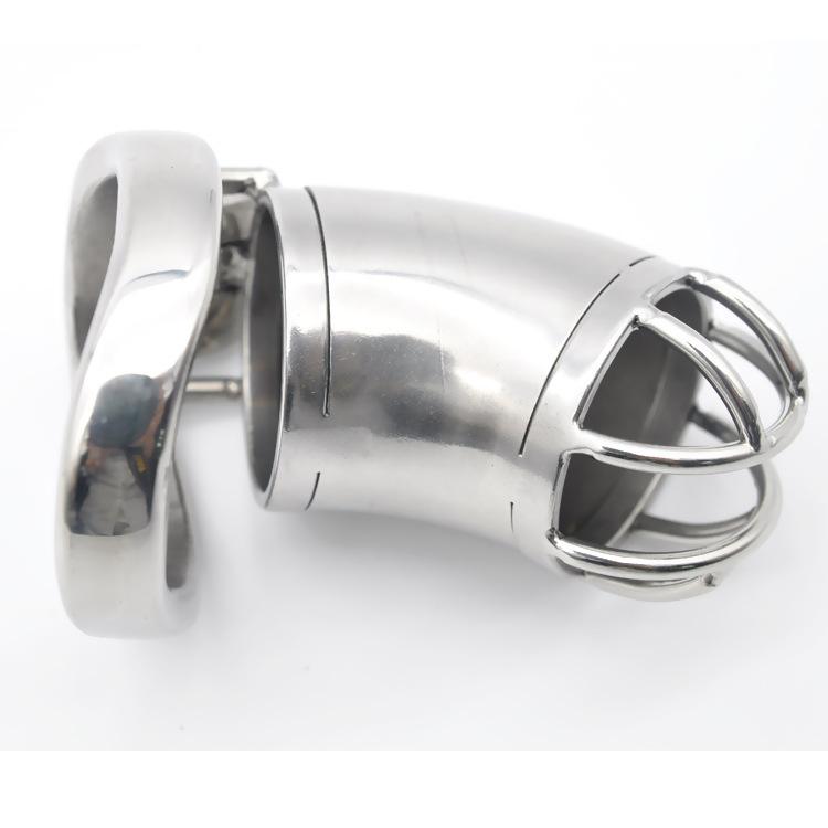 Stainless Steel Men's Chastity Tool Chastity Lock Pants Slave Training Out Wear Long-term Tools Sex Toys Adult
