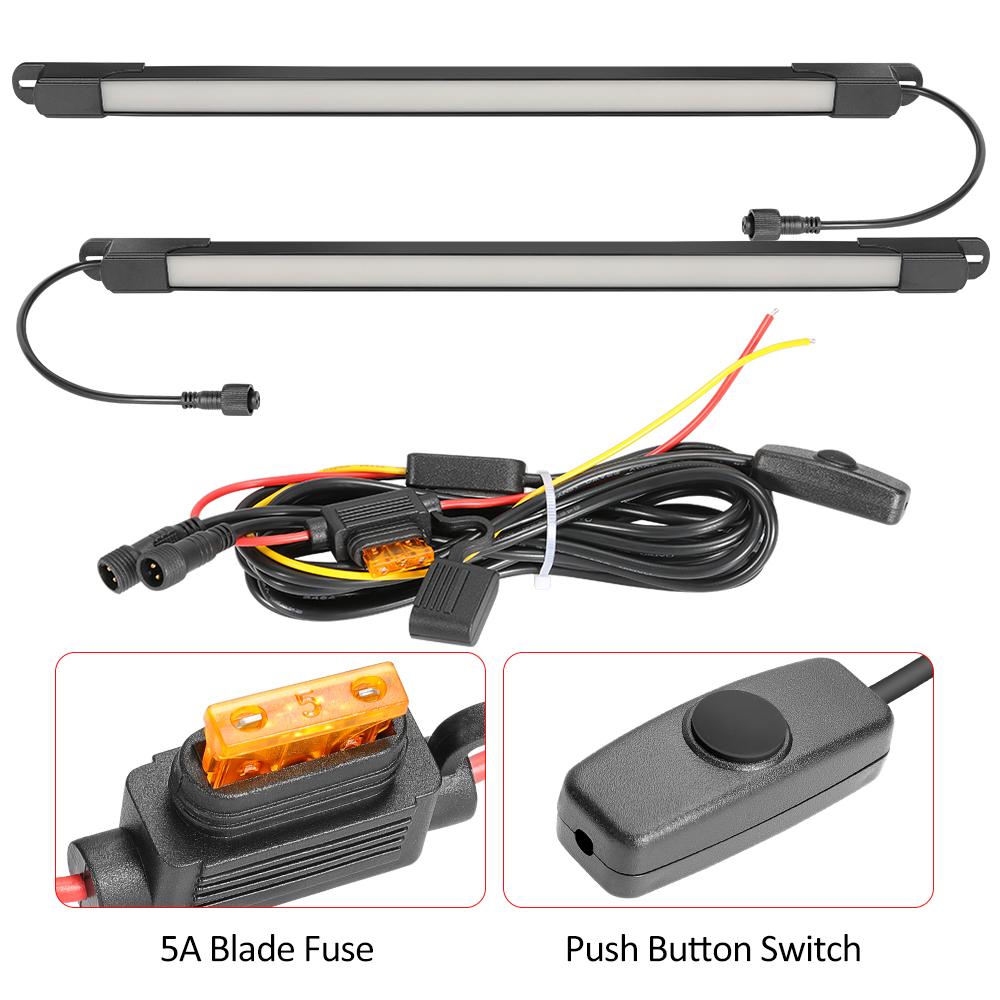 1IN1 2IN1 3IN1 LED Truck Bed Light Kit 66/132/198 White Waterproof LED Pickup Bed Lighting Rear Cargo Work Box Grill Accent Bar