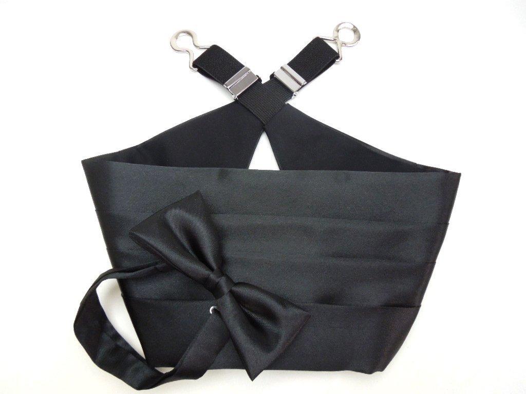 

Летающий Синий Смокинг Кушак Бабочка, Черный, CR-CH-184 (L) чёрный