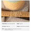 50G Gradient Color Rainbow Mohair Yarn Organic Cotton Blend Soft Texture Crochet Yarn 50g Weight Fine Hollow Hollow Yarn