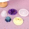 Round Candlestick Mold Color Concentrate Holder Mold Gypsum Candle Holder Mold
