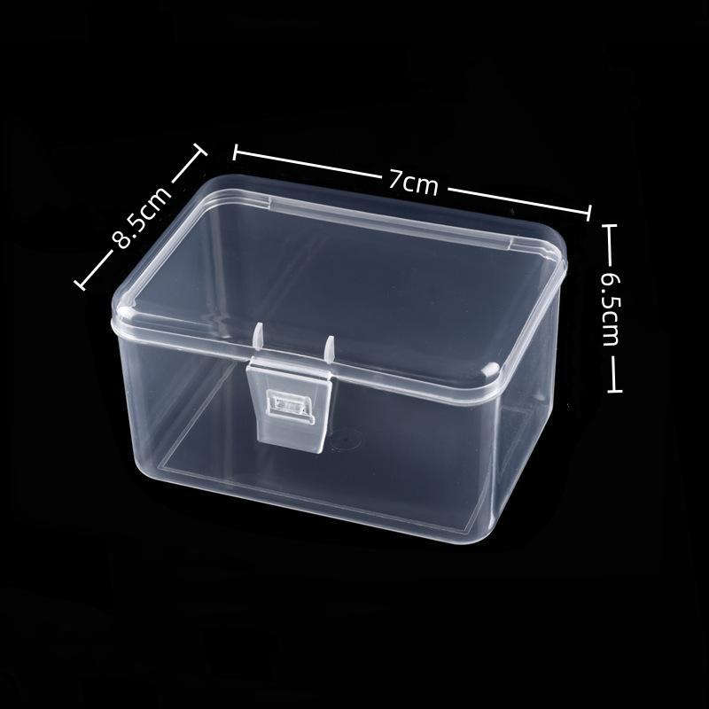Hardware Parts Box, Large Rectangular Transparent Packaging Box, Small Object Storage Box, Covered Pp Plastic Tool Accessory Box.