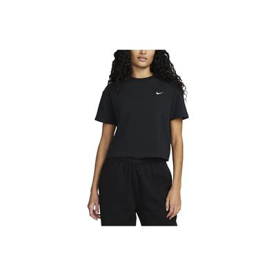 Damski T-shirt NikeLab Solo Swoosh Czarny Damska Odzież Uliczna CV0560-010
