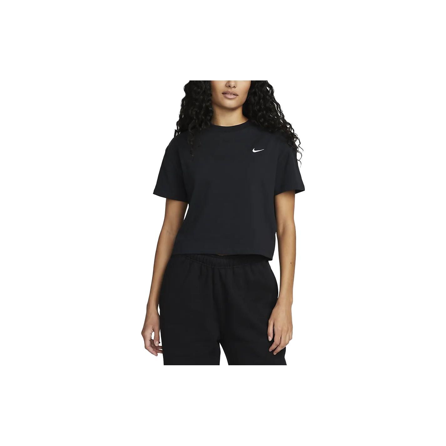 

Nike Женская футболка NikeLab Solo Swoosh Черная Женская уличная одежда CV0560-010 M