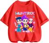 Stylish Urban Street Kpop Print T Shirt Summer Kawaii Casual Everyday Wear Children Round Neck Short Sleeve Top