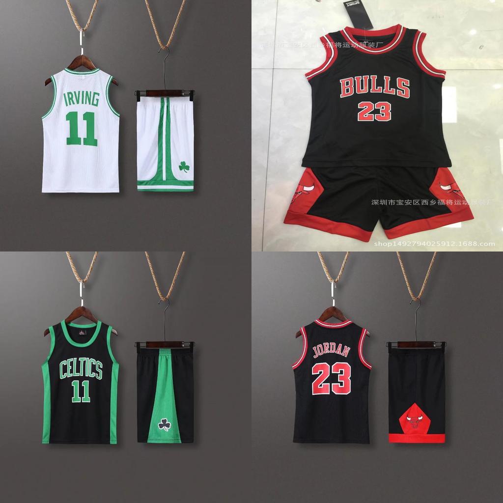 Kyrie Irving Basketball Jersey Set For Kids With Polyester Fabric For Sports And Fitness